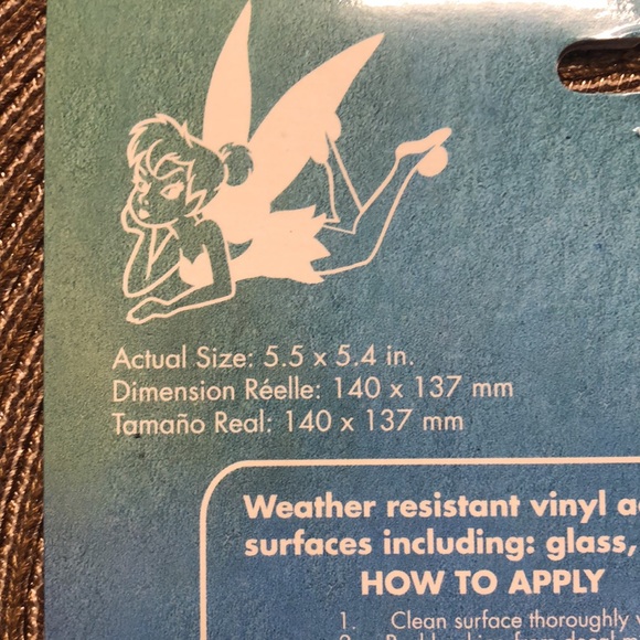 Chroma Window Decal Disney Tinkerbell - Picture 3 of 4